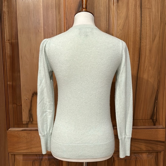 Banana Republic Puff-Shoulder Crewneck Sweater - Merino Wool/Cashmere, EUC S - Picture 5 of 15